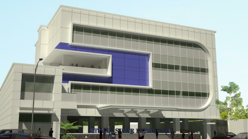 Ilustrasi gedung kampus STMIK Sinar Nusantara (SNAST) yang baru, sumber: gmaps